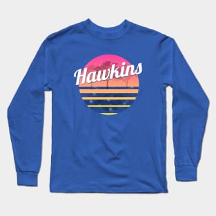 Hawkins - Retro Stranger Things Long Sleeve T-Shirt